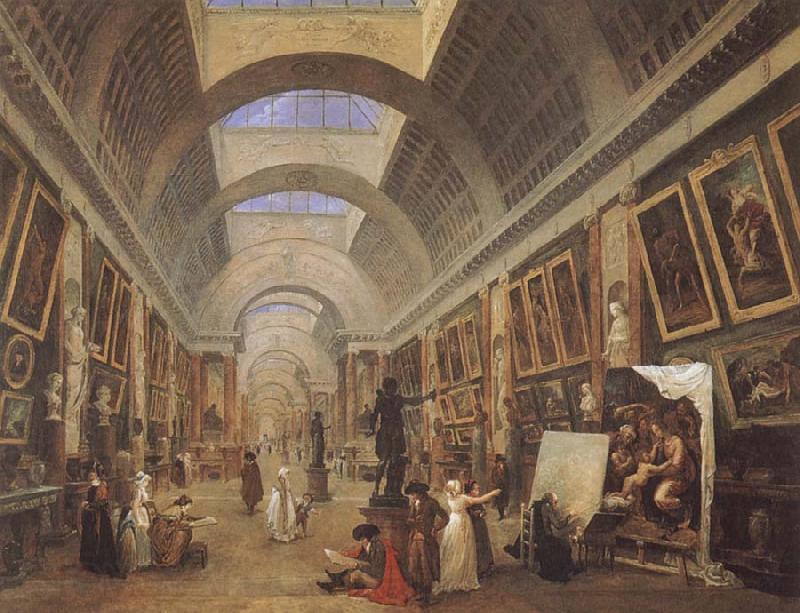 ROBERT, Hubert Design for the Grande Galerie in the Louvre Germany oil painting art